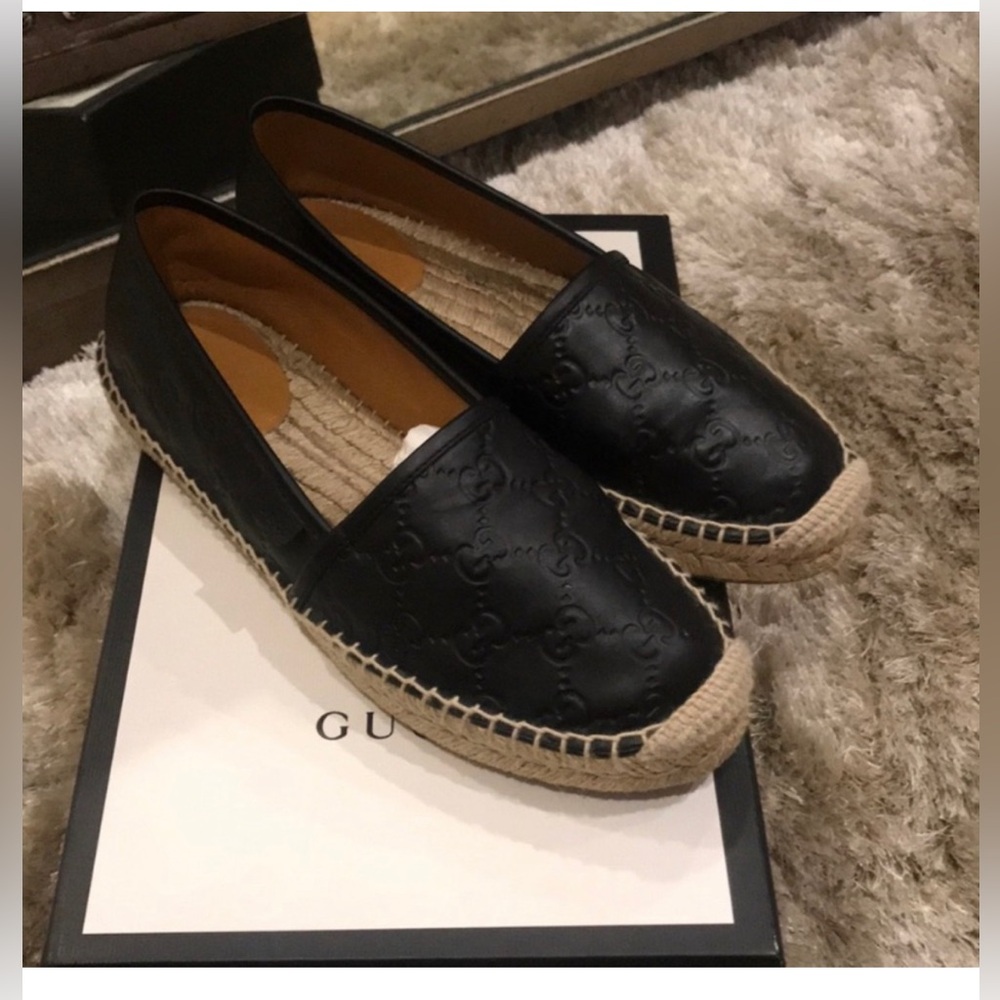 Gucci Leather Espadrilles